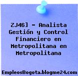 ZJ46] – Analista Gestión y Control Financiero en Metropolitana en Metropolitana