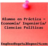 Alumno en Práctica – Economía/ Ingeniería/ Ciencias Políticas