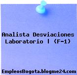 Analista Desviaciones Laboratorio | (F-1)
