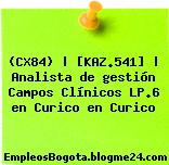 (CX84) | [KAZ.541] | Analista de gestión Campos Clínicos LP.6 en Curico en Curico