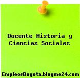 Docente Historia y Ciencias Sociales
