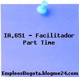 IA.651 – Facilitador Part Time