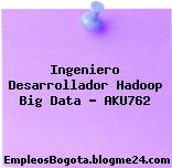 Ingeniero Desarrollador Hadoop Big Data – AKU762