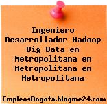 Ingeniero Desarrollador Hadoop Big Data en Metropolitana en Metropolitana en Metropolitana