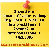 Ingeniero Desarrollador Hadoop Big Data | S120 en Metropolitana | (B-608) en Metropolitana | (WZE.89)