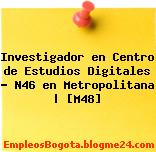 Investigador en Centro de Estudios Digitales – N46 en Metropolitana | [M48]