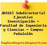 JB316] Subdirector(a) Ejecutivo Investigación – Facultad de Ingeniería y Ciencias – Campus Peñalolén