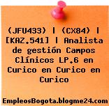 (JFU433) | (CX84) | [KAZ.541] | Analista de gestión Campos Clínicos LP.6 en Curico en Curico en Curico
