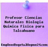Profesor Ciencias Naturales Biologia Quimica Fisica para Talcahuano