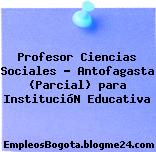 Profesor Ciencias Sociales – Antofagasta (Parcial) para InstitucióN Educativa