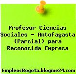 Profesor Ciencias Sociales – Antofagasta (Parcial) para Reconocida Empresa
