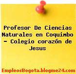 Profesor De Ciencias Naturales en Coquimbo – Colegio corazón de Jesus