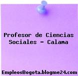 Profesor de Ciencias Sociales – Calama