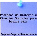 Profesor de Historia y Ciencias Sociales para básica 2017