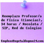 Reemplazo Profesor/a de Física (Ciencias), 34 horas / Recoleta / SIP. Red de Colegios