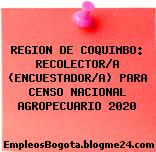 REGION DE COQUIMBO: RECOLECTOR/A (ENCUESTADOR/A) PARA CENSO NACIONAL AGROPECUARIO 2020