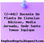 (Z-441) Docente De Planta De Ciencias Básicas, Media Jornada, Sede Santo Tomas Iquique