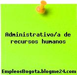 Administrativo/a de recursos humanos