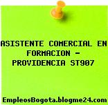 ASISTENTE COMERCIAL EN FORMACION – PROVIDENCIA ST907