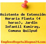 Asistente de Extensión Horaria Planta (4 horas), Jardín Infantil Kumiray, Comuna Quilpué