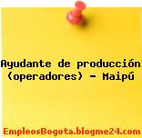 Ayudante de producción (operadores) – Maipú