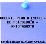 DOCENTE PLANTA ESCUELA DE PSICOLOGÍA – ANTOFAGASTA