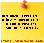GESTOR/A TERRITORIAL NIÑEZ Y JUVENTUDES – VICARIA PASTORAL SOCIAL Y CARITAS