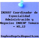 IN2697 Coordinador de Especialidad Administración y Negocios INACAP Temuco – MS.12