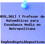 NVO.301] | Profesor de Matemáticas para Enseñanza Media en Metropolitana
