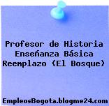 Profesor de Historia Enseñanza Básica Reemplazo (El Bosque)