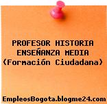 PROFESOR HISTORIA ENSEÑANZA MEDIA (Formación Ciudadana)