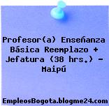 Profesor(a) Enseñanza Básica Reemplazo + Jefatura (38 hrs.) – Maipú
