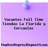 Vacantes Full Time Tiendas La Florida y Cercanías