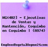 WGX402] – Ejecutivas de Ventas y Mantención, Coquimbo en Coquimbo | (A974)