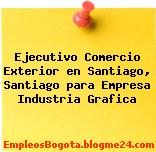 Ejecutivo Comercio Exterior en Santiago, Santiago para Empresa Industria Grafica