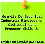 Guardia De Seguridad Industria Rancagua en Cachapoal para Prosegur Chile Sa