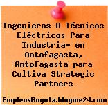 Ingenieros O Técnicos Eléctricos Para Industria? en Antofagasta, Antofagasta para Cultiva Strategic Partners