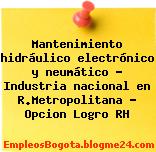 Mantenimiento hidráulico electrónico y neumático – Industria nacional en R.Metropolitana – Opcion Logro RH