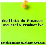 Analista de Finanzas Industria Productiva