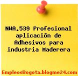 NWA.539 Profesional aplicación de Adhesivos para industria Maderera