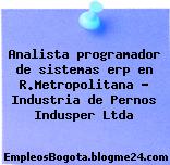 Analista programador de sistemas erp en R.Metropolitana – Industria de Pernos Indusper Ltda