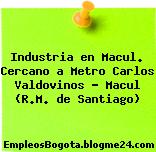 Industria en Macul. Cercano a Metro Carlos Valdovinos – Macul (R.M. de Santiago)