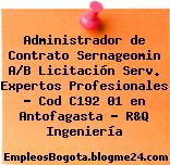 Administrador de Contrato Sernageomin A/B Licitación Serv. Expertos Profesionales – Cod C192 01 en Antofagasta – R&Q Ingeniería