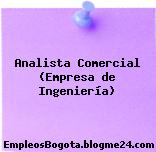 Analista Comercial (Empresa de Ingeniería)