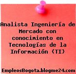 Analista Ingeniería de Mercado con conocimiento en Tecnologías de la Información (TI)