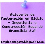 Asistente de facturación en Bíobío – Ingeniería y Construcción Eduardo Arancibia S.A