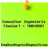 Consultor Ingeniería (Senior) – (RBX958)