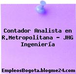 Contador Analista en R.Metropolitana – JHG Ingeniería