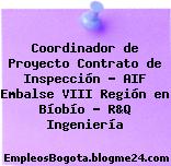 Coordinador de Proyecto Contrato de Inspección – AIF Embalse VIII Región en Bíobío – R&Q Ingeniería