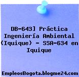 DB-643] Práctica Ingeniería Ambiental (Iquique) – SSA-634 en Iquique
